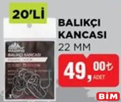 NORTH PACİFİC BALIKÇI KANCASI 22 MM 20'Lİ NORTH PACİFİC BALIKÇI KANCASI 22 MM 20'Lİ